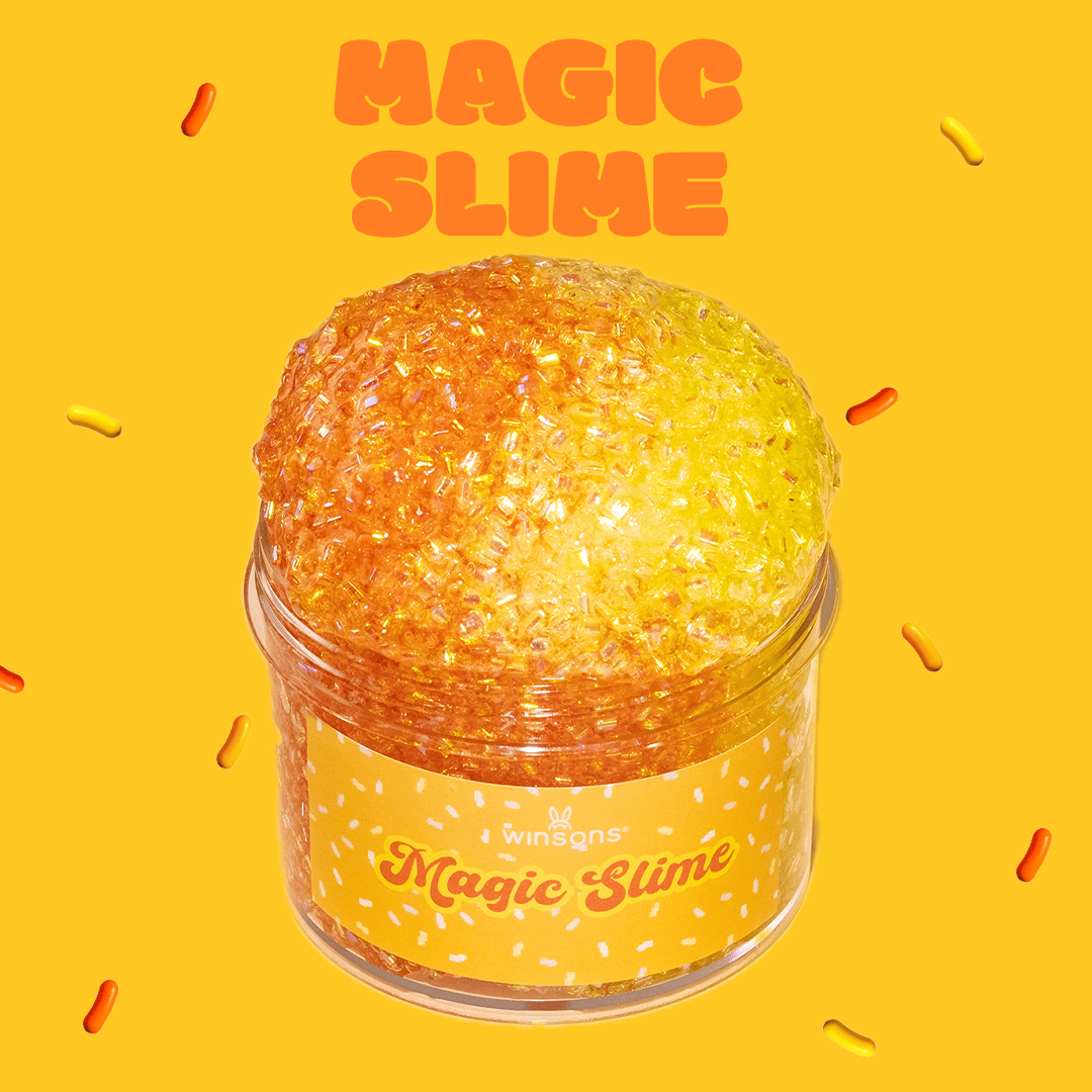 Bead Shining Magic Soft Putty | Sunset-Inspired Gradient Slime | Iridescent Beads & Stretchy Putty | Stress Relief & Sensory Fun | Creative Play for All Ages | Winsons Slime