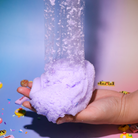 Cloudy Candy Slime | Fluffy marshmallow-like slime | Lavender purple slime with rainbow sprinkles | Stress-relieving sensory play slime | Handcrafted aesthetic slime | Perfect for stretching and creative play