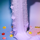 Cloudy Candy Slime | Fluffy marshmallow-like slime | Lavender purple slime with rainbow sprinkles | Stress-relieving sensory play slime | Handcrafted aesthetic slime | Perfect for stretching and creative play