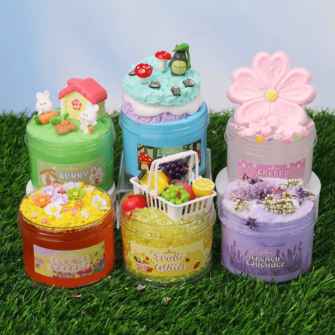 Satisfying Garden Slime Bundle | DIY Slime Kit | Nature-Inspired Slime | Sensory Play Slime | Butter Slime | Clear Slime | Icee Slime | Soft Cloud Slime | Crunchy Bead Slime | Cherry Blossom Slime | Lavender Butter Slime | Floral Clear Slime | Totoro Slime | Bunny Slime | Fruit Glitter Slime | Textured Slime | Relaxing Stress Relief Slime | Stretchy & Smooth Slime | Slime with Charms | Slime with Toppings | Unscented Slime for Kids | 8 oz Slime Set | ASMR Slime | Slime Gift for Slime Lovers