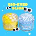 Big-Eyed Jelly Slime | Crystal Clear Jelly Slime | Floating Googly Eyes | Stress Relief & Sensory Fun | Yellow & Blue Slime |Cute Slime PNG | Winsons Slime