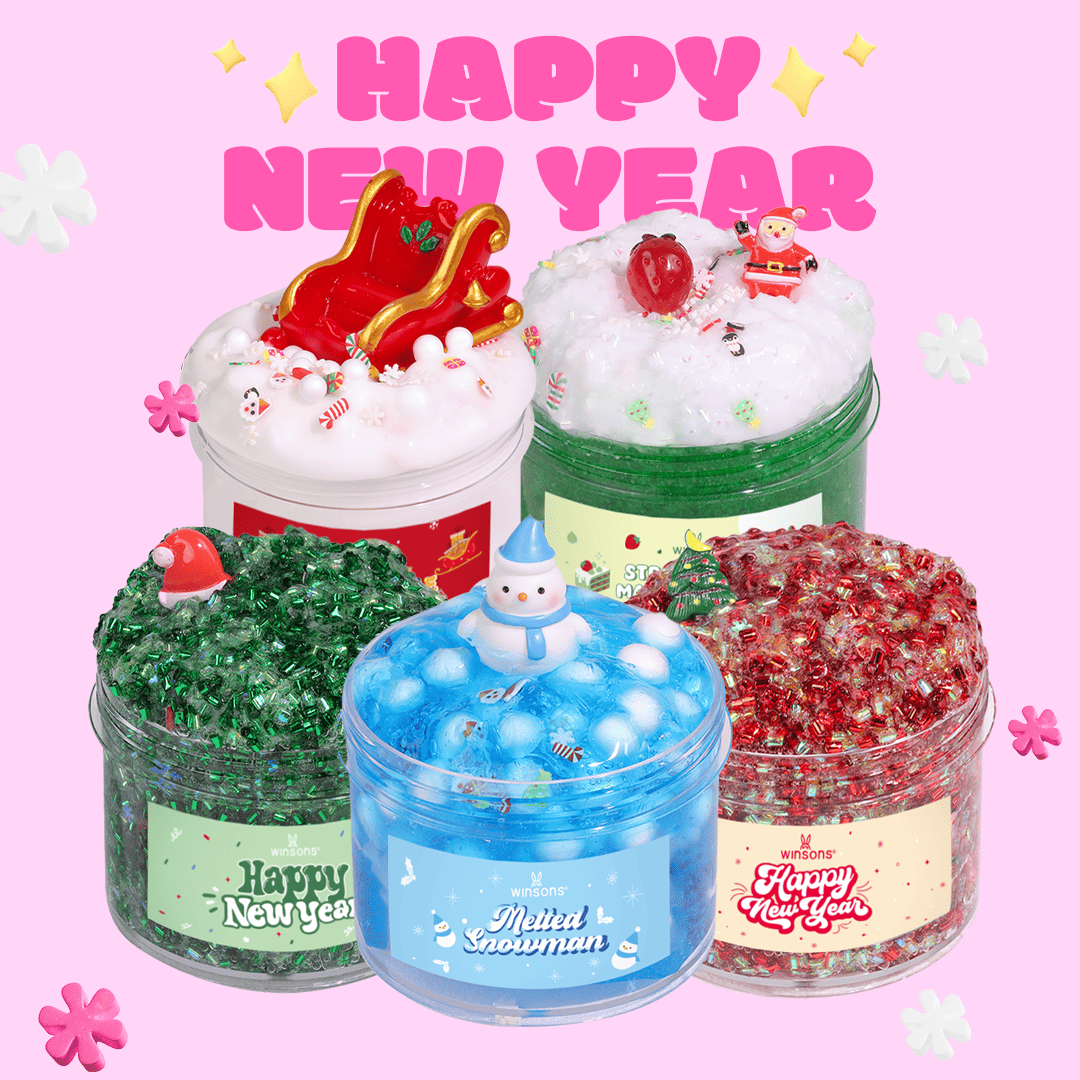 New YEAR Sensory Slime Bundle | Holiday Slime Collection | Festive Slime Set | Christmas Slime Gifts | Winsons Slime |Holiday Slime PNG