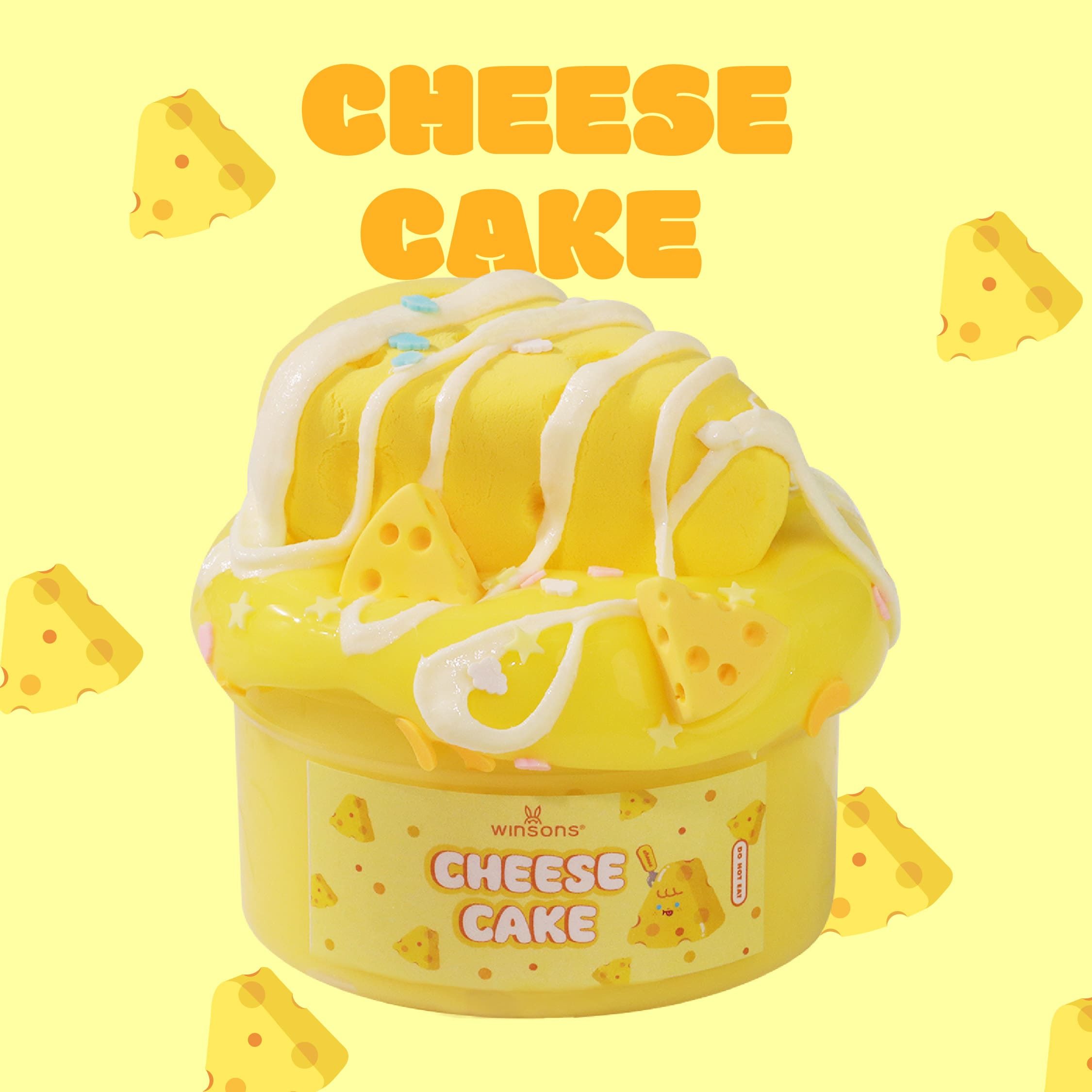 Cheese Cake Slime | Butter Slime | Yellow Slime | Food Slime | DIY Slime Kit | Smooth, Stretchable Slime | Stress Relief & Sensory Fun | 8 oz Slime | Cheese Cake Toppings | Whipped Cream | Star Slices | Butter Texture | Slime with Toppings | DIY Food Slime Kit | Relaxing Slime Kit | High quality handmade slime | butter slime soft