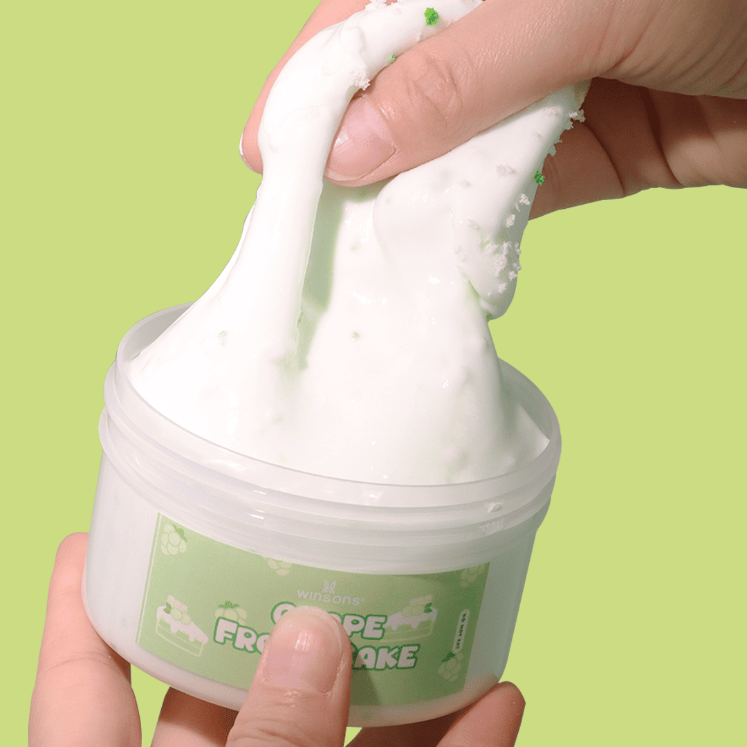 Grape Frost Cake Slime Kit | DIY Slime Kit | Velvety Clay Frosting with Grape Scent | Creamy Pulls & Glossy Slime | Matcha Powder Accents | Light Cake Scent | 8 oz Slime | Slime PNG | Slime Cake | Glossy Slime Kit | Slime Food Kit | Slime Dessert | Afternoon Slime