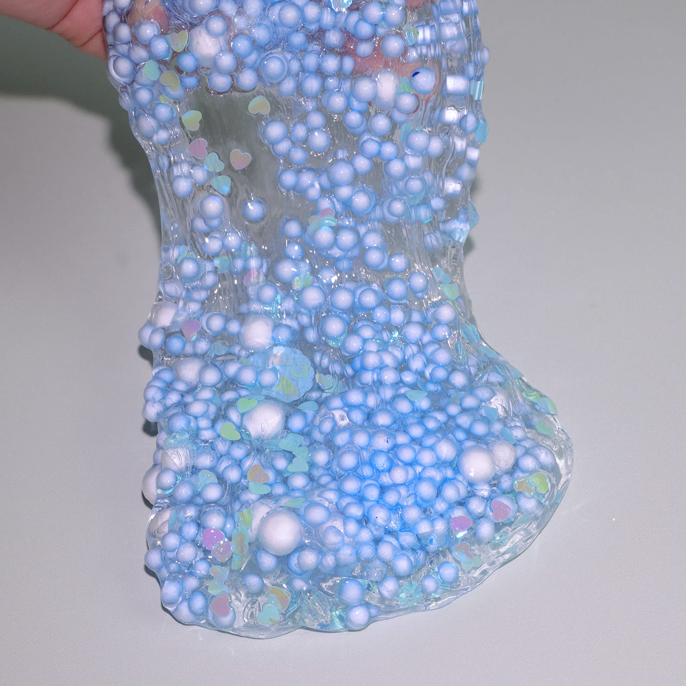 Big-Eyed Jelly Slime | Crystal Clear Jelly Slime | Floating Googly Eyes | Stress Relief & Sensory Fun | Yellow & Blue Slime |Cute Slime PNG | Winsons Slime