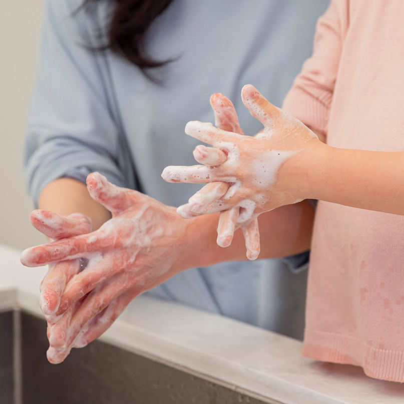 wash your hands before play slime