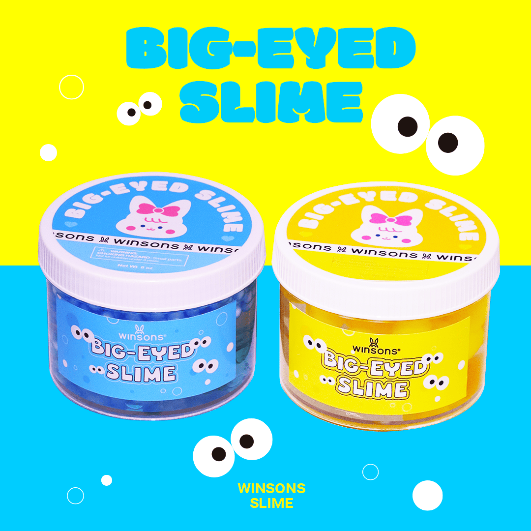 Big-Eyed Jelly Slime | Clear Texture Ocean Theme Stress Relief Toy with Googly Eyes