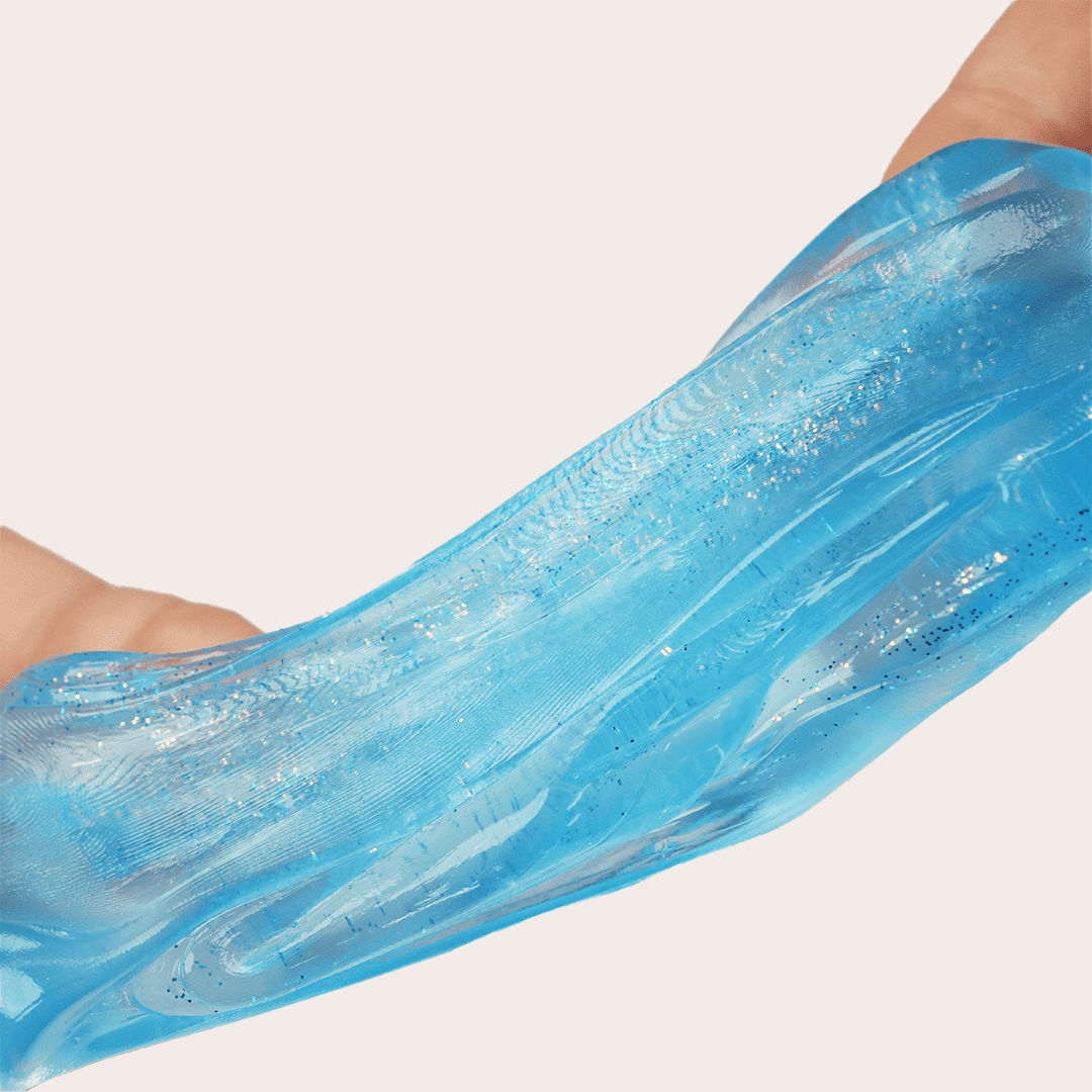 Liquid Crystal Glass Slime ｜ Slime Bundle | Glittery, Translucent Slime in Blue details｜ Stretchable, Metallic slime | Bouncy Slime ｜ Soft & Satisfying Sensory Play ｜ Perfect for Stress Relief & Creative fun | Gradient Rainbow slime｜ Winsons Slime