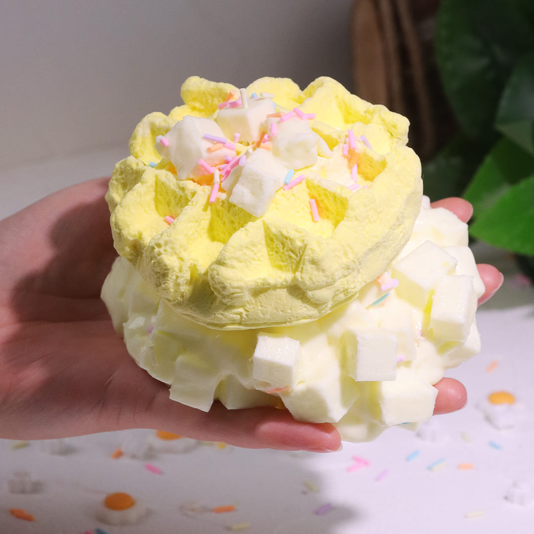 Butter Waffles Cloudy Slime ｜Cloud clay glossy slime｜ Special Slime | glowing slime | DIY Slime | Winsons Slime 