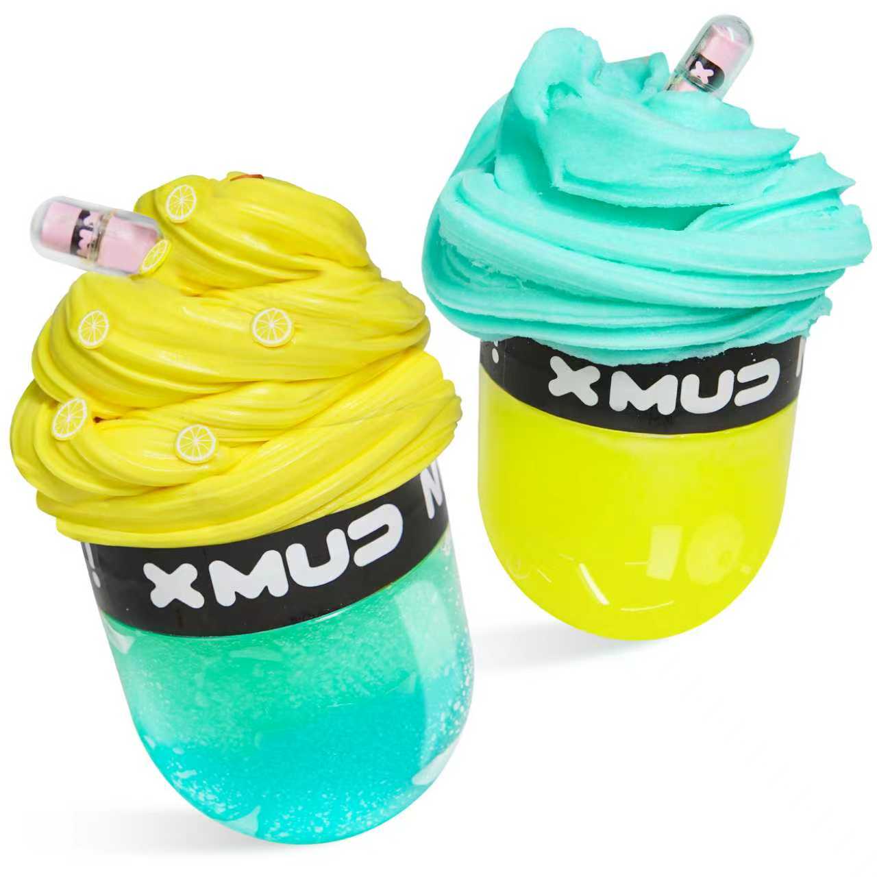 X MUD Two-Tone Lime Mint Capsule Slime – Winsons