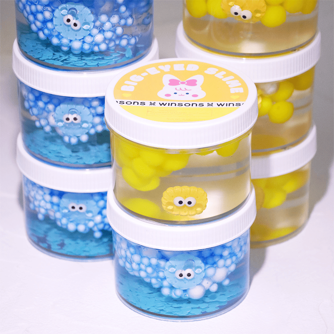 Big-Eyed Jelly Slime | Clear Texture Ocean Theme Stress Relief Toy with Googly Eyes