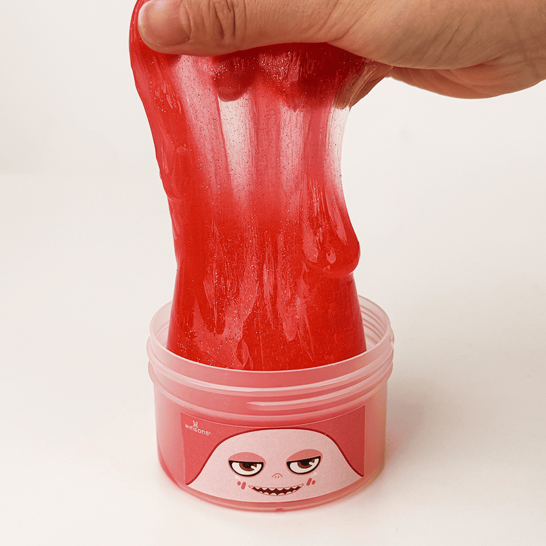 NeZha Reborn Slime | Red Slime | Glossy Clear Slime | Glitter Slime | Stretchy & Non-Sticky Slime | Fluffy Slime with Glitter | Water Glossy Slime | Sensory Play Slime | DIY Slime Kit | Stress Relief & Relaxing Slime | Fun Interactive Play Slime for Kids & Adults | 8 oz Slime | Creative & Tactile Slime