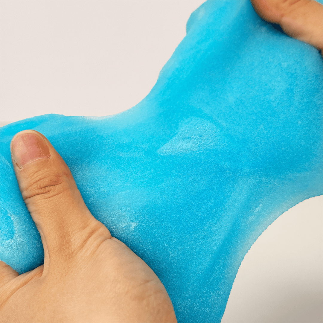 Aobing Dragon Ice Slime | Blue Slime | Glossy Clear Blue Slime | Icee Slime | Stretchy & Non-Sticky Slime | Glitter Slime | Dragon Slime with Dragon Horns | Fun & Interactive Sensory Play Slime | Stress Relief & Relaxing Slime for Kids & Adults | 8 oz Slime | Creative & Tactile Play Slime