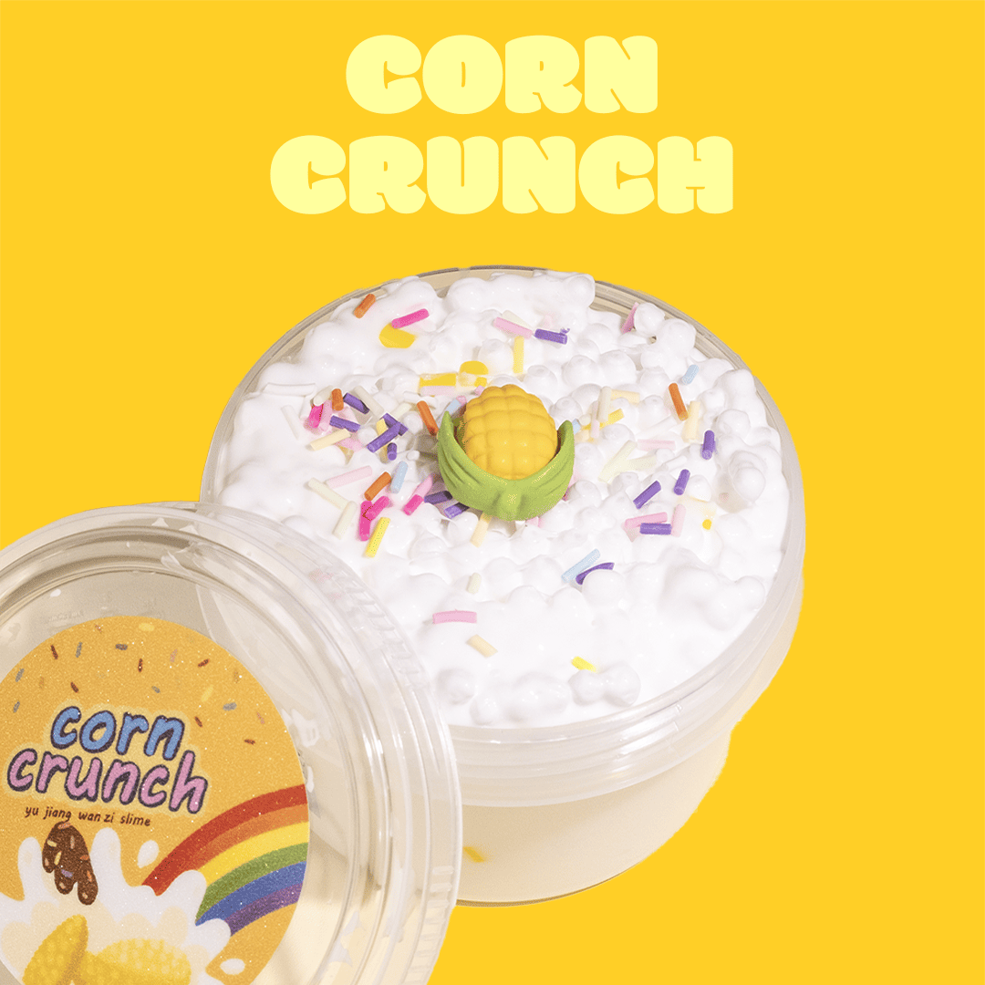 Corn Crunch Slime ｜ Creamy, Crunchy Slime with Corn Decor & Candy Details ｜ Soft & Satisfying Sensory Play ｜ Perfect for Stress Relief & Creative Fun ｜ Winsons Slime | Buttercream slime