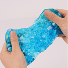 Froggy Clear Boba Slime | Clear Slime | Glossy Slime | Boba Slime | Natural Slime | Blue Clear Slime | Clear Glue Slime | DIY Slime Kit | Frog Charm Slime | Floral and Leaf Charms | Silky, glossy  Slime | Stretchy, Non-Sticky Slime | Stress Relief & Sensory Fun | 8 oz Slime | Transparent Slime with Charms | Relaxing Slime Kit for Kids | Fun and Aesthetic Slime