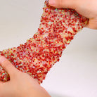 Holiday Red Beaded Slime ｜ Festive Red Slime ｜ Crunchy Metallic Bugle Beads ｜ Holiday Slime ｜ Winsons Slime