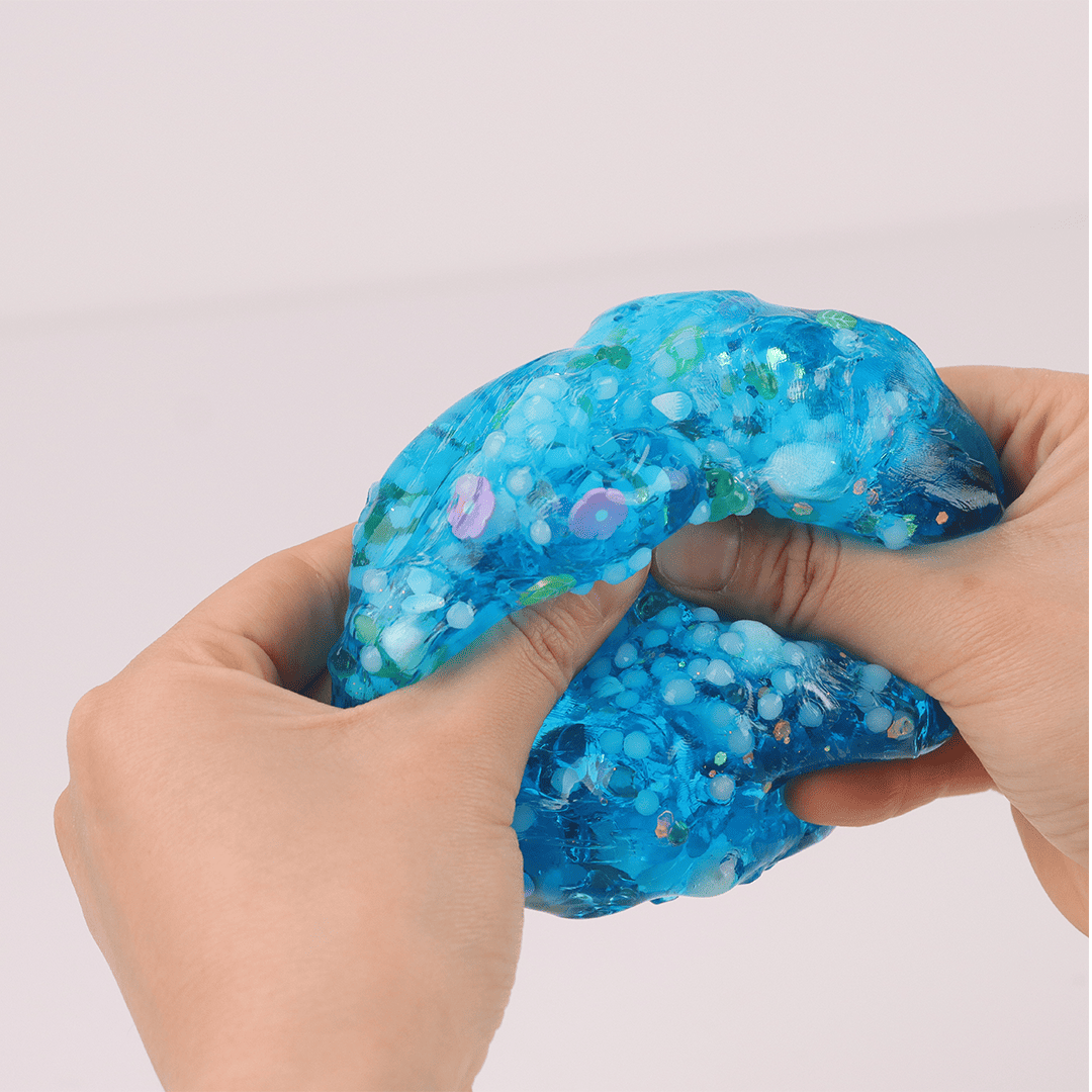 Froggy Clear Boba Slime | Clear Slime | Glossy Slime | Boba Slime | Natural Slime | Blue Clear Slime | Clear Glue Slime | DIY Slime Kit | Frog Charm Slime | Floral and Leaf Charms | Silky, glossy  Slime | Stretchy, Non-Sticky Slime | Stress Relief & Sensory Fun | 8 oz Slime | Transparent Slime with Charms | Relaxing Slime Kit for Kids | Fun and Aesthetic Slime