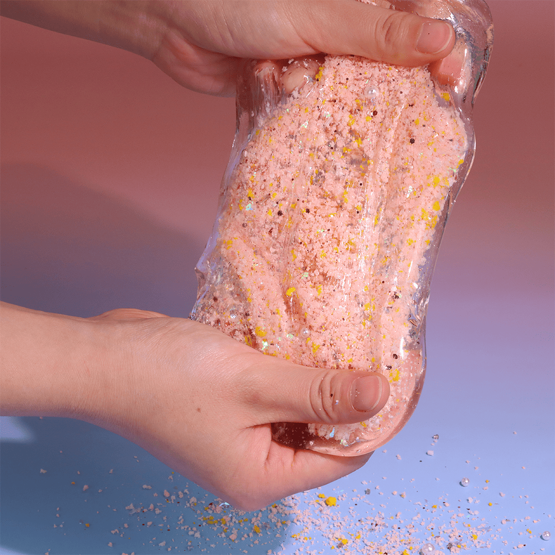 Spring Flower Clear Slime | Transparent Slime with Pink & Yellow Floral Add-ins | Stretchy & Non-Sticky Slime | DIY Slime Kit | Crystal Slime | Slime ASMR | Best Slime for Sensory Play | Flower-Inspired Slime with Cherry Blossom Topping |s lime shop | buy slime| slime shop near me| best slime shop| slime store | Flower slime 