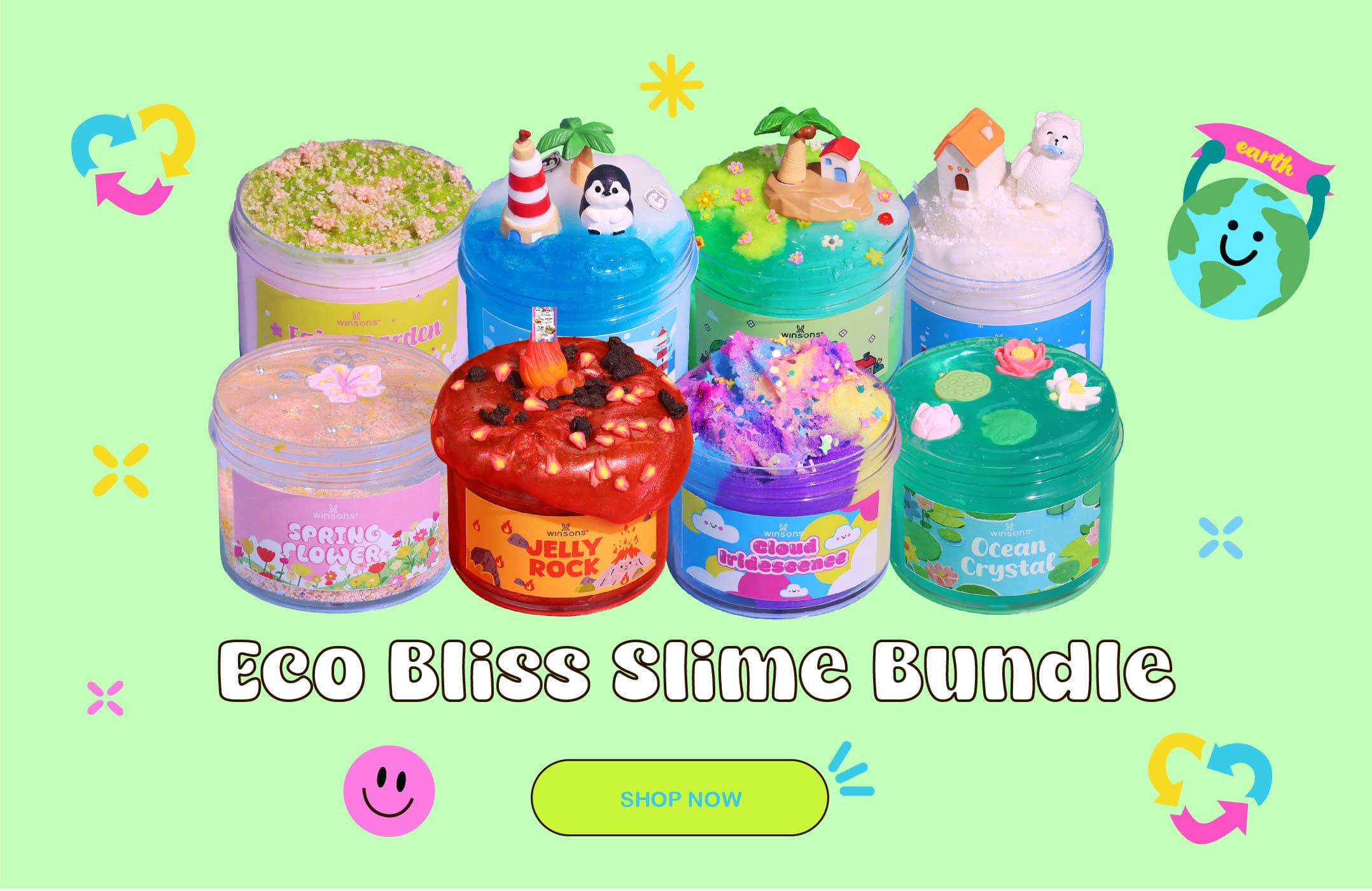 High-Quality Handmade Slime Kit for Sensory Play and Stress Relief - DIY Slime Set from Winsons Slimes